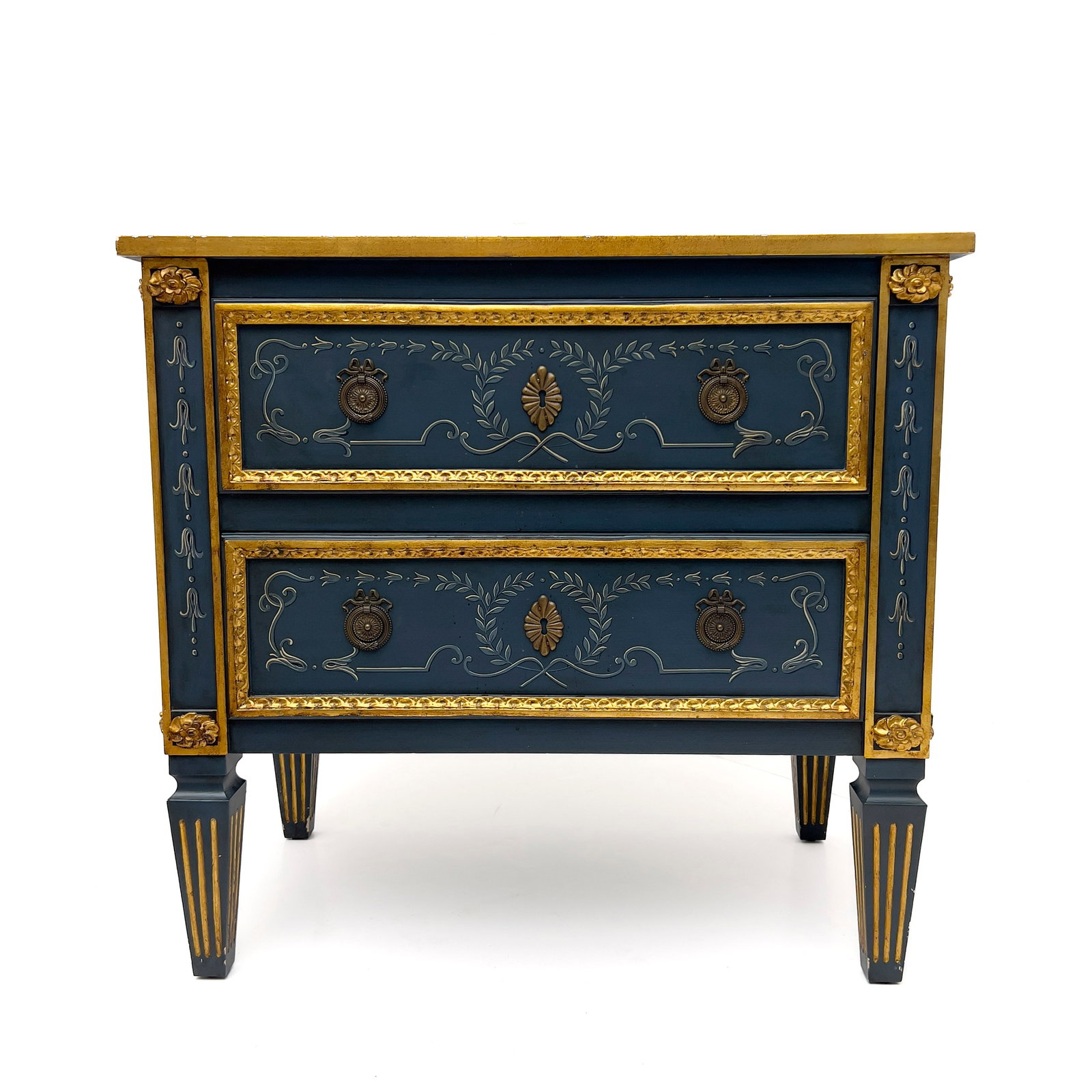 Julia Gray - Contemporary Louis XVI Style Painted and Parcel-Gilt Commode (1 of 6)