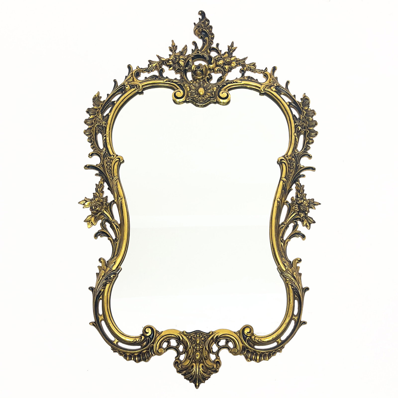 Louis XV Style Gilt-Metal Wall Mirror (1 of 3)