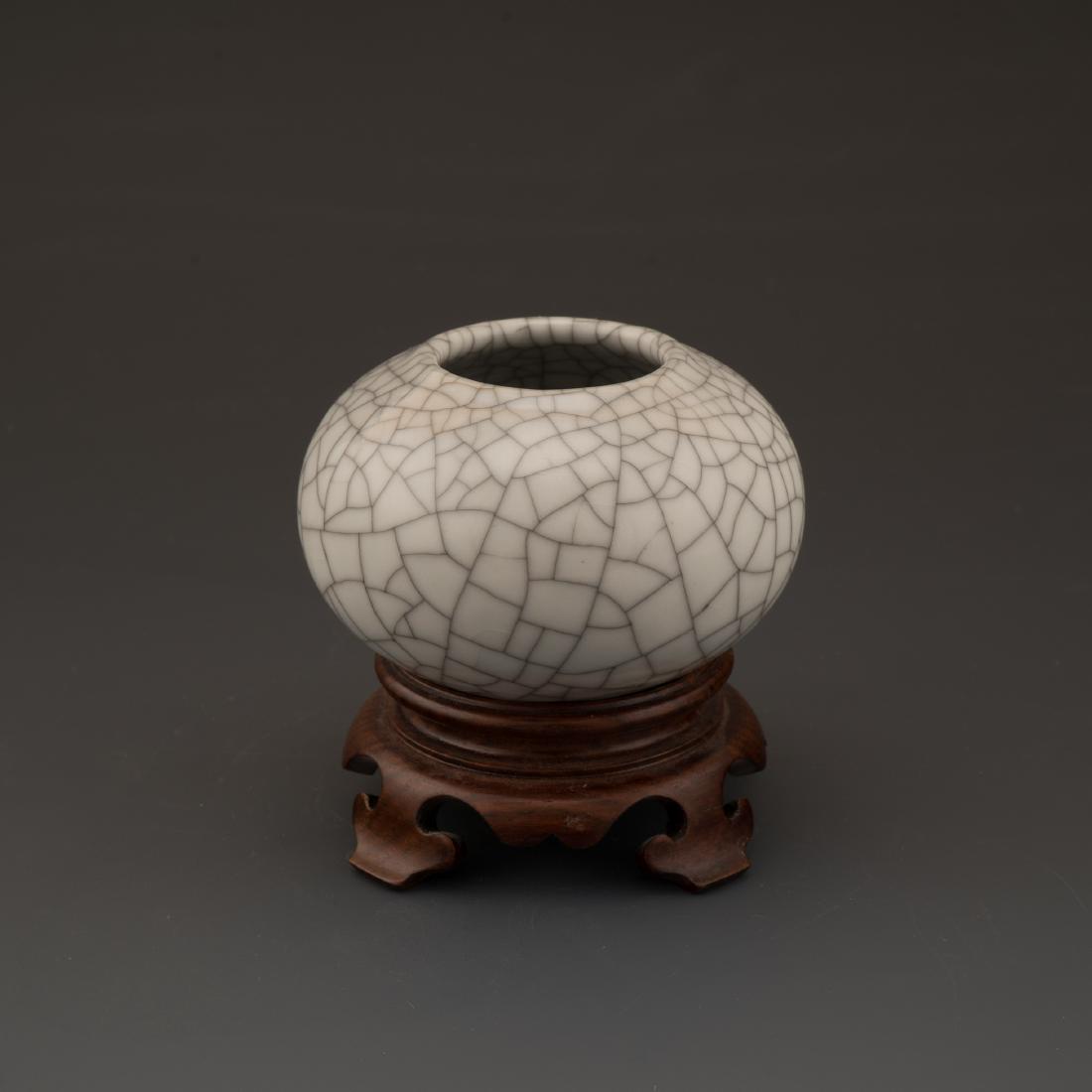 QIANLONG GE TYPE WATER COUPE GRAY CRAQUELURE GLAZE (1 of 10)