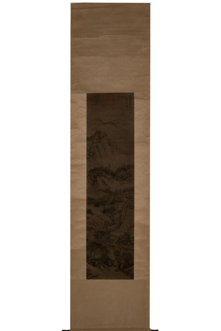 QING CHINESE PAINTING SCROLL OF LANDSCAPE (1 of 9)