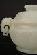 CHINESE WHITE JADE COVERED CENSER IN ARCHAIC MOTIF - 4