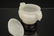 CHINESE WHITE JADE COVERED CENSER IN ARCHAIC MOTIF - 9