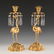 NAPOLEON III GILT BRONZE FIGURAL CANDLESTICKS