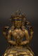 MING YONGLE GILT BRONZE BUDDHA OF AVALOKITESHVARA - 5