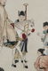 1945, FRAMED ZHANG DAQIAN COCKERELS FIGHT PAINTING - 11