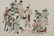 1945, FRAMED ZHANG DAQIAN COCKERELS FIGHT PAINTING - 6