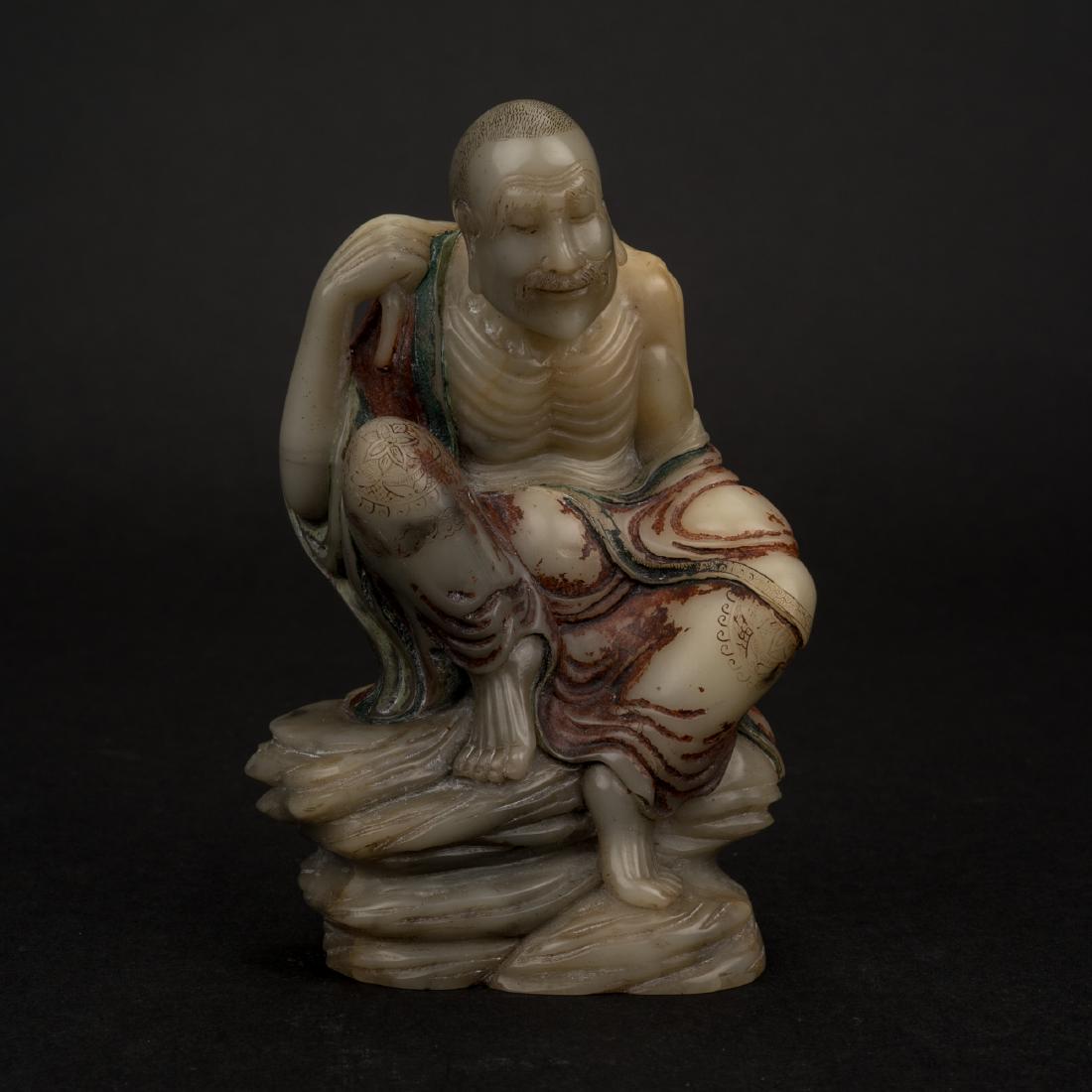 CARVED CHINESE SHOUSHAN ARHAT MILERPA (1 of 16)