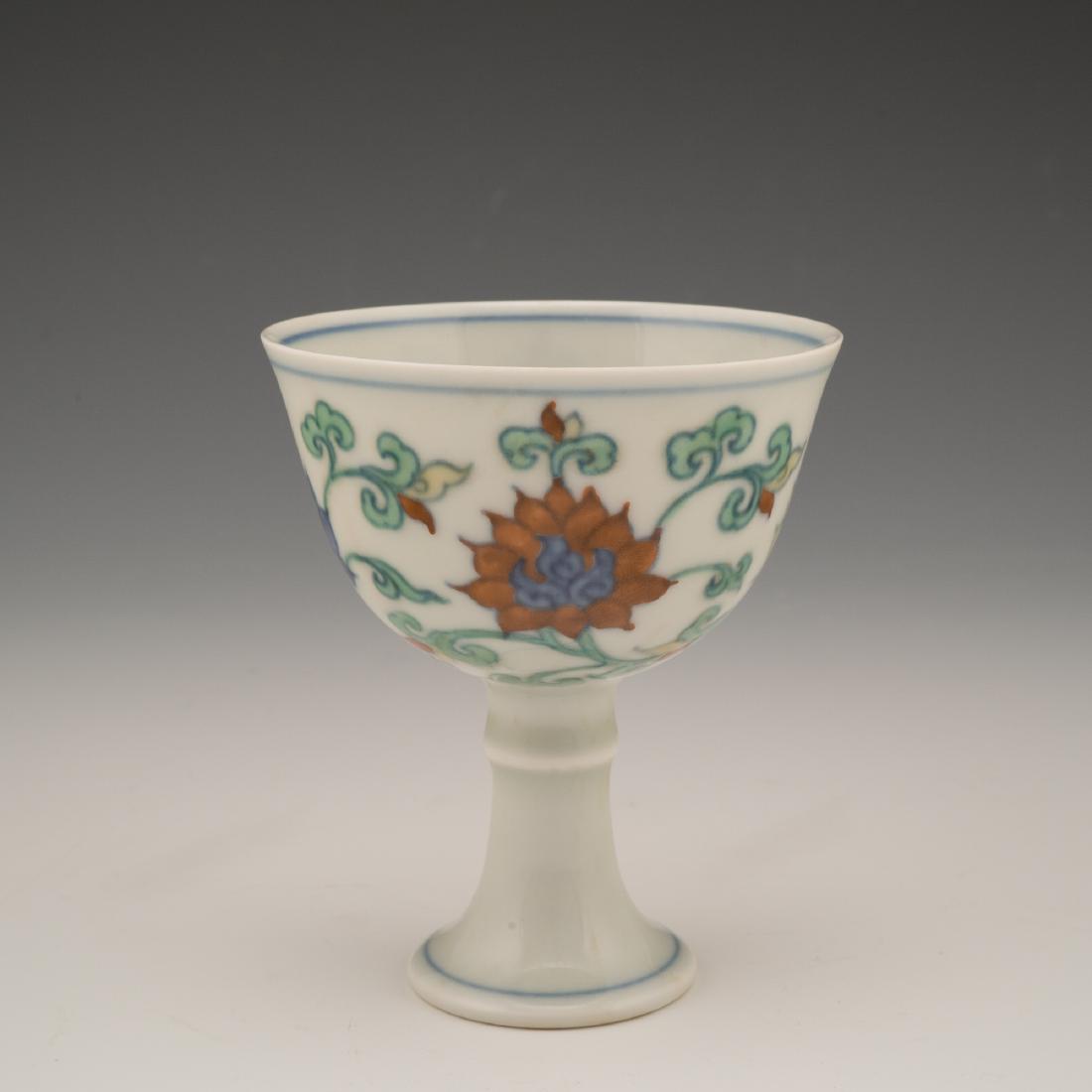 MING CHENGHUA DOUCAI HIGH STEM CUP (1 of 4)