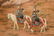 LANG SHINING, FRAMED HUNTING SEASSON PAINTING - 4