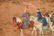 LANG SHINING, FRAMED HUNTING SEASSON PAINTING - 8