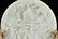 WHITE JADE ROUND TABLE SCREEN & CLOISONNE STAND - 11