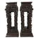 EXTRAORDINARY PAIR ZITAN CARVED DRAGON STANDS - 2