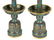 PAIR OF QING GILT BRONZE CLOISONNE ENAMEL LAMPS - 2