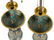 PAIR OF QING GILT BRONZE CLOISONNE ENAMEL LAMPS - 3