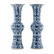 PAIR LARGE WANLI BLUE & WHITE GU VASES - 2