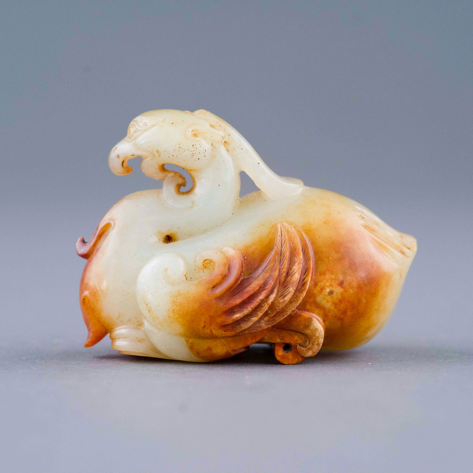 MING JADE CARVED MYTHICAL BIRD (1 of 9)