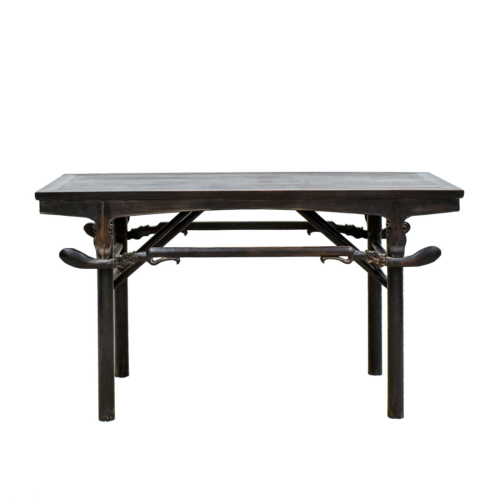 18/19TH C CHINESE ZITAN LINGZHI TABLE (1 of 8)
