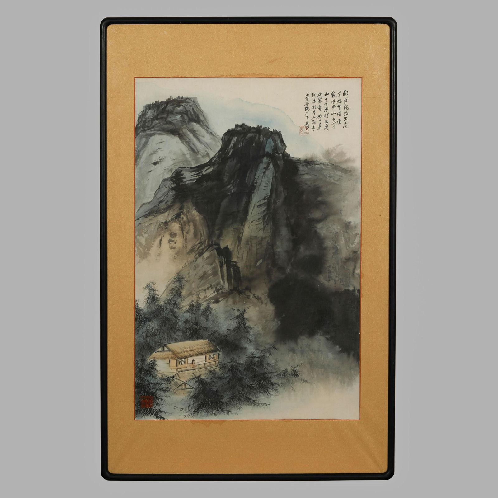 ZHANG DAQIAN FRAMED LANDSCAPE PAINTING (1 of 10)