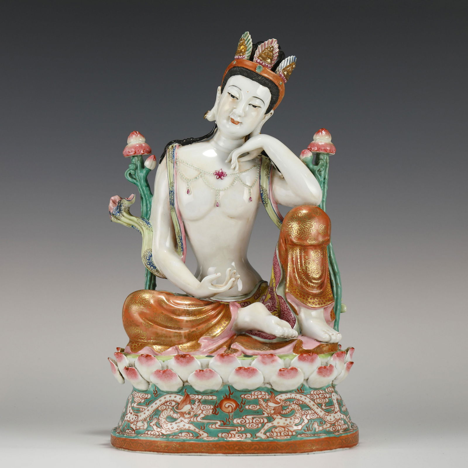 QIANLONG PORCELAIN BUDDHA STATUE (1 of 10)