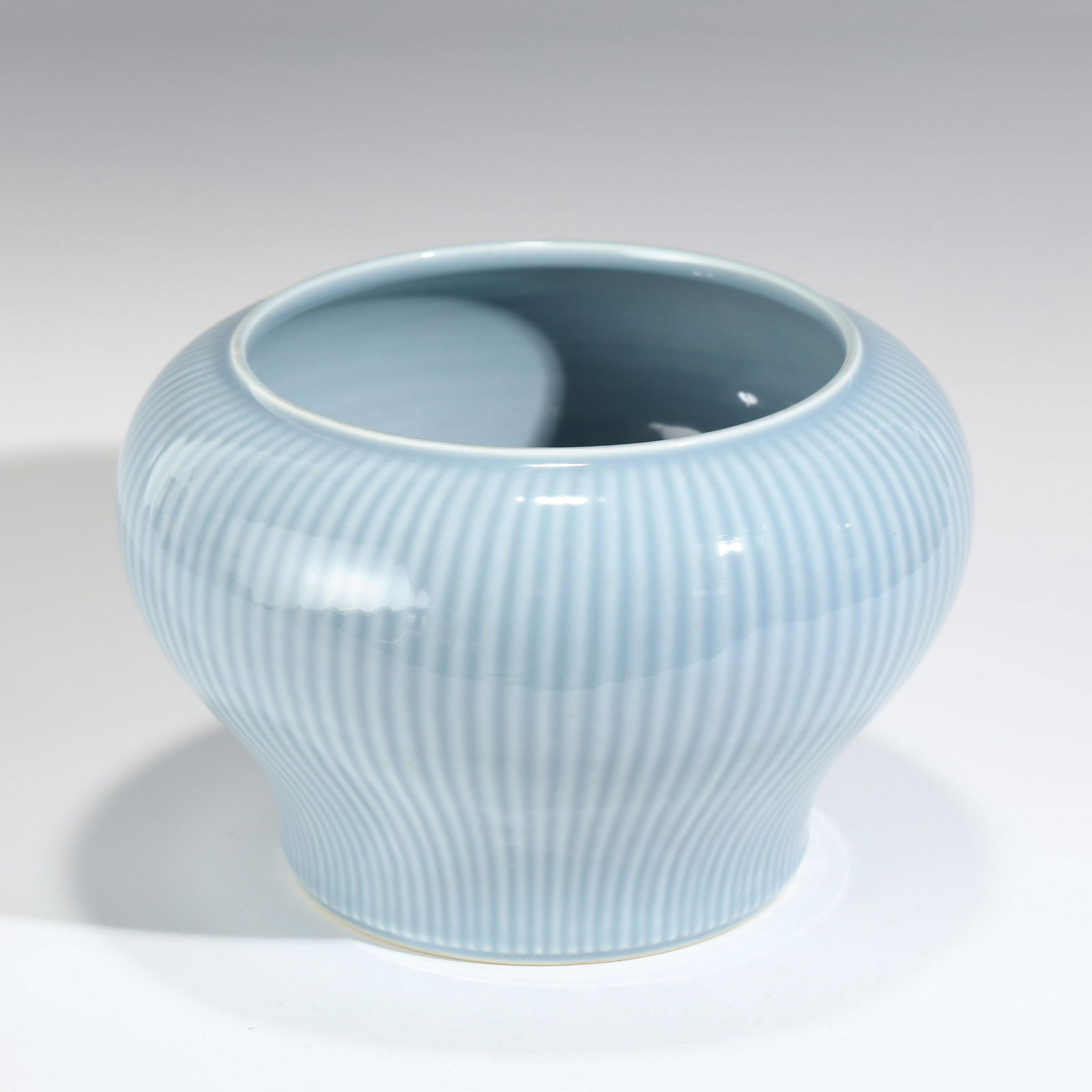 QIANLONG SKY BLUE GLAZED PORCELAIN JAR (1 of 9)