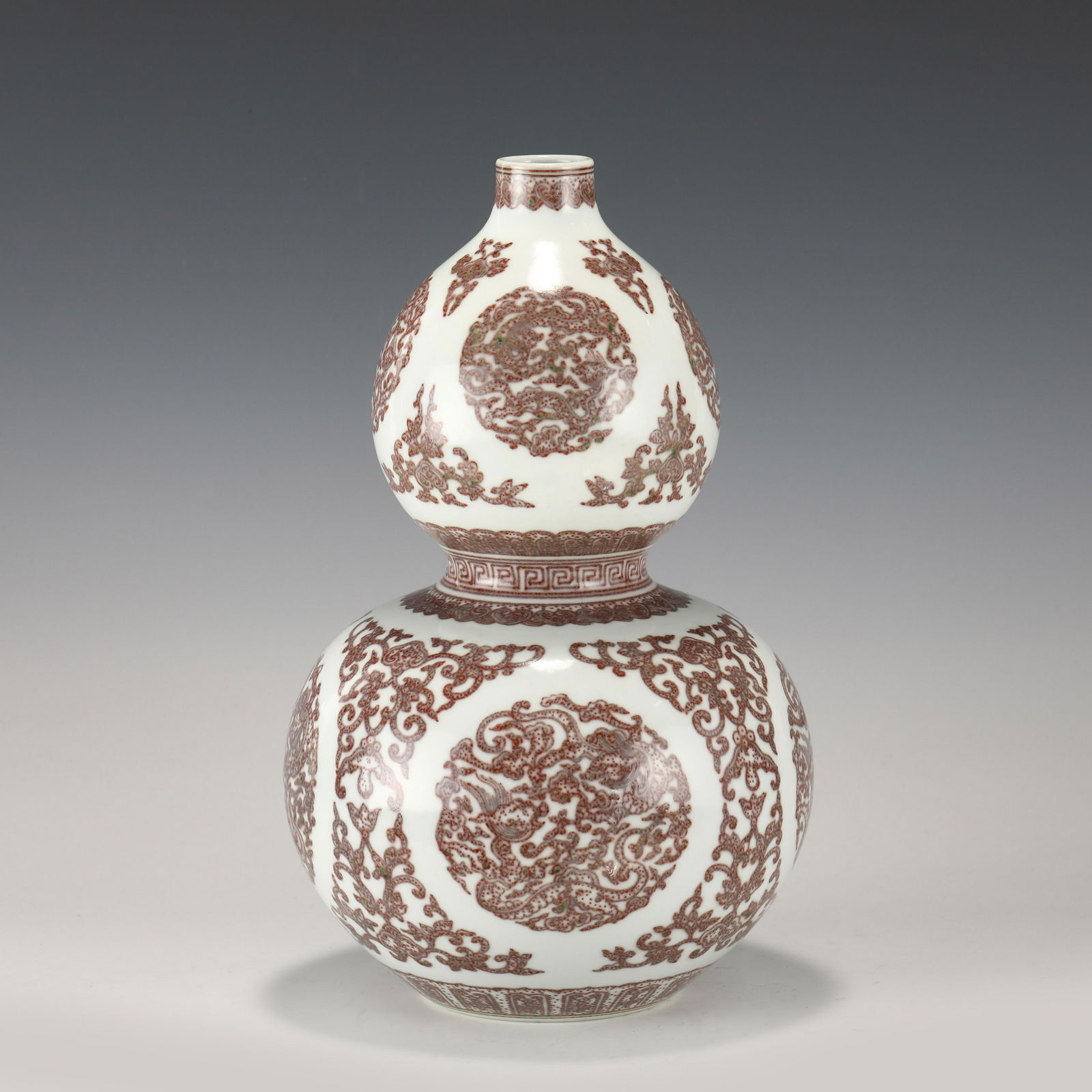 QIANLONG RED GLAZED BOTTLE GOURD (1 of 10)