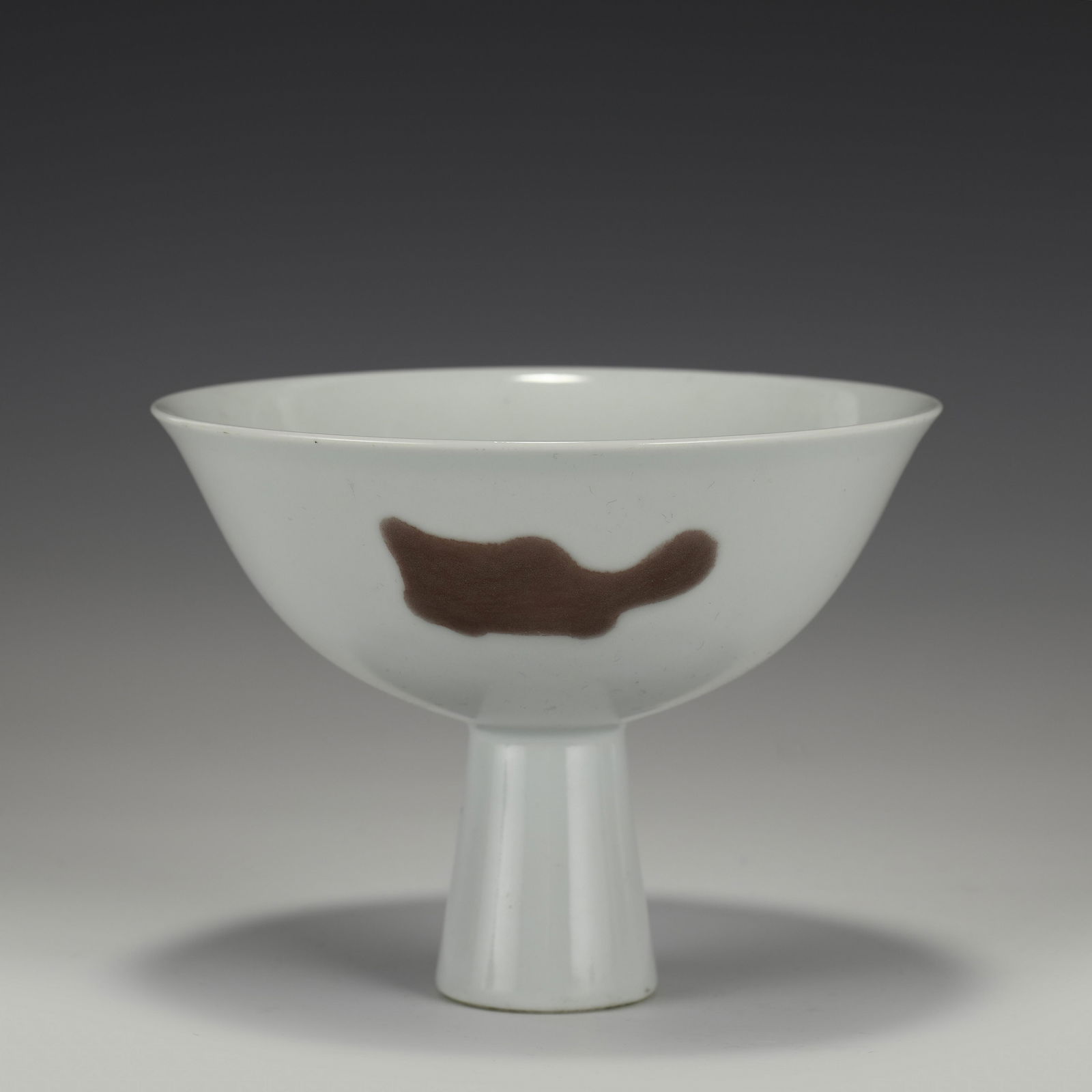 QING UNDERGLAZE RED THREE FISH HIGH BOWL (1 of 8)