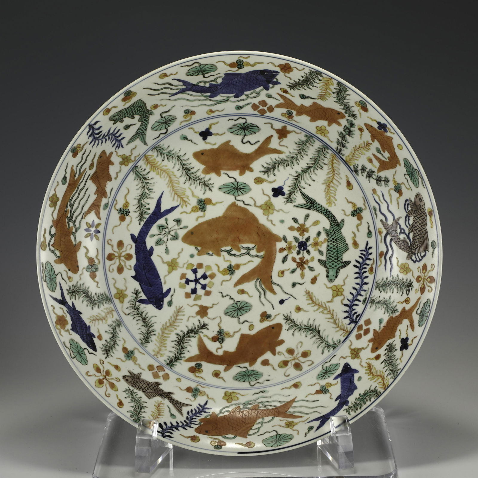 MING JIAJING WUCAI FISH CHARGER (1 of 10)