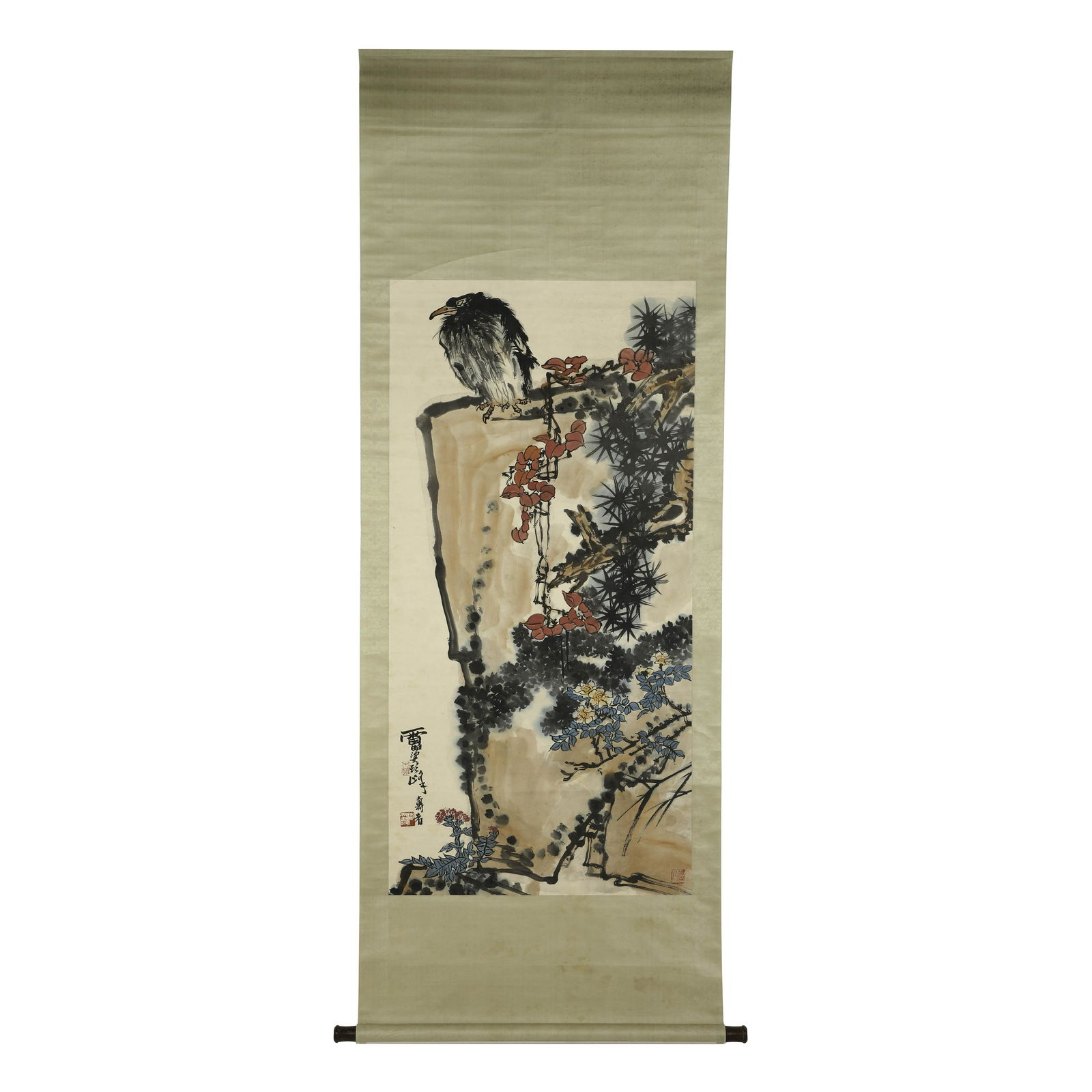 PAN TIANSHOU'S PINE & EAGLE PAINTING (1 of 8)