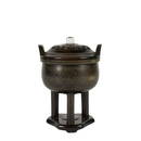 SHISOU MARK BRONZE TRIPOD LIDDED CENSER
