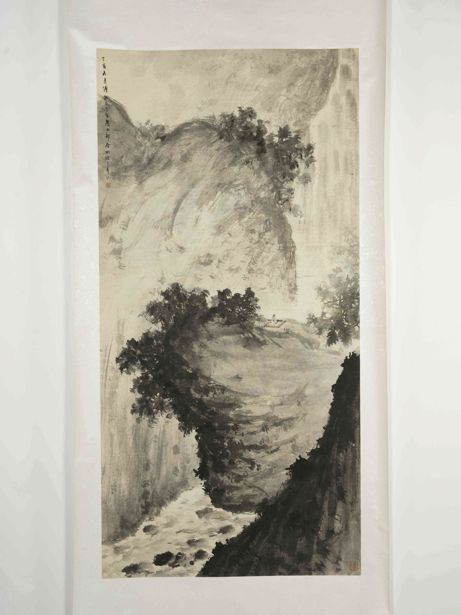 YUAN JIANG WATERSIDE LANDSCAPE PAINTING HAND SCROLL (1 of 7)