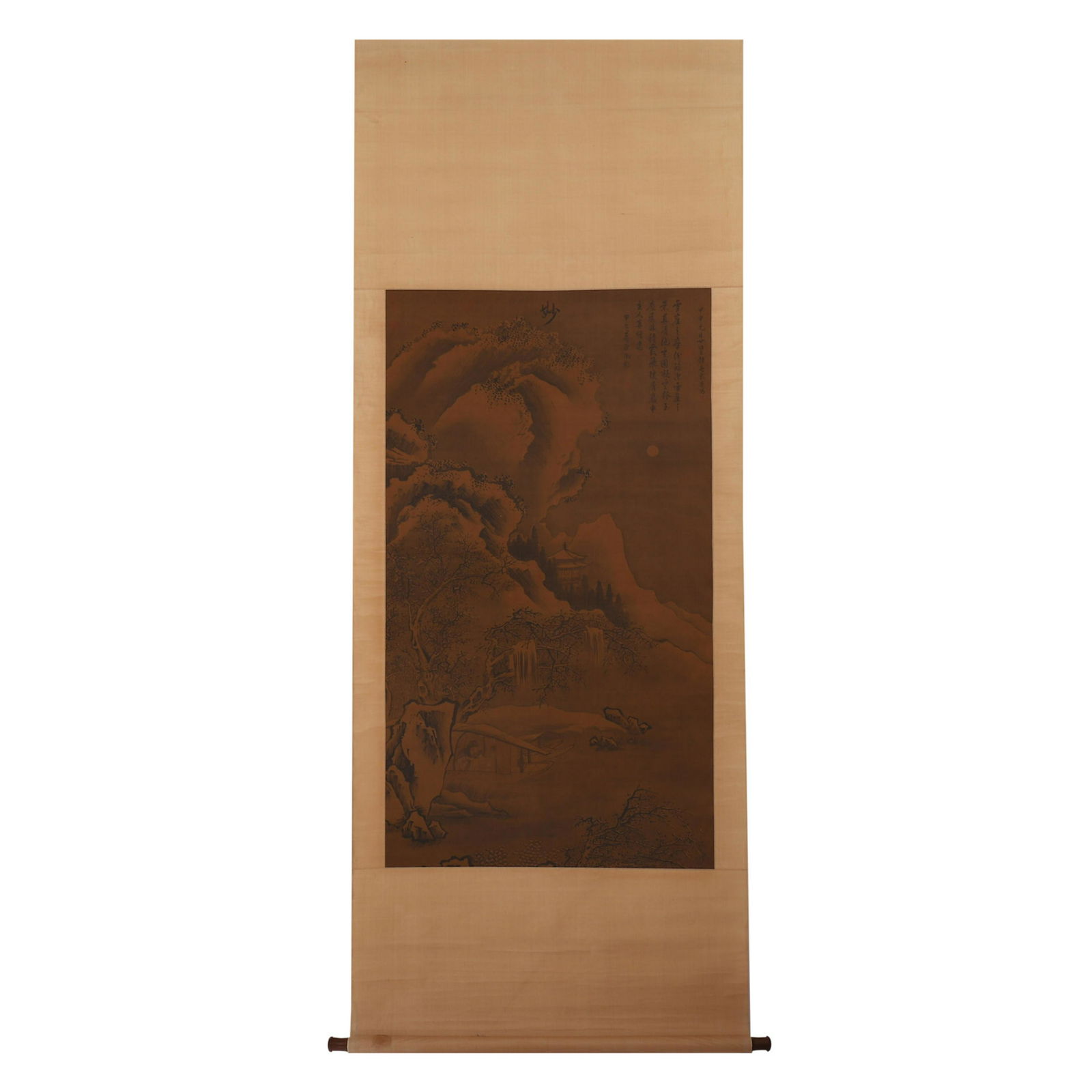 DAI JIN SIGNED WATERSIDE LANDSCAPE CHINESE TRADITIONAL PAINTING SCROLL (1 of 8)