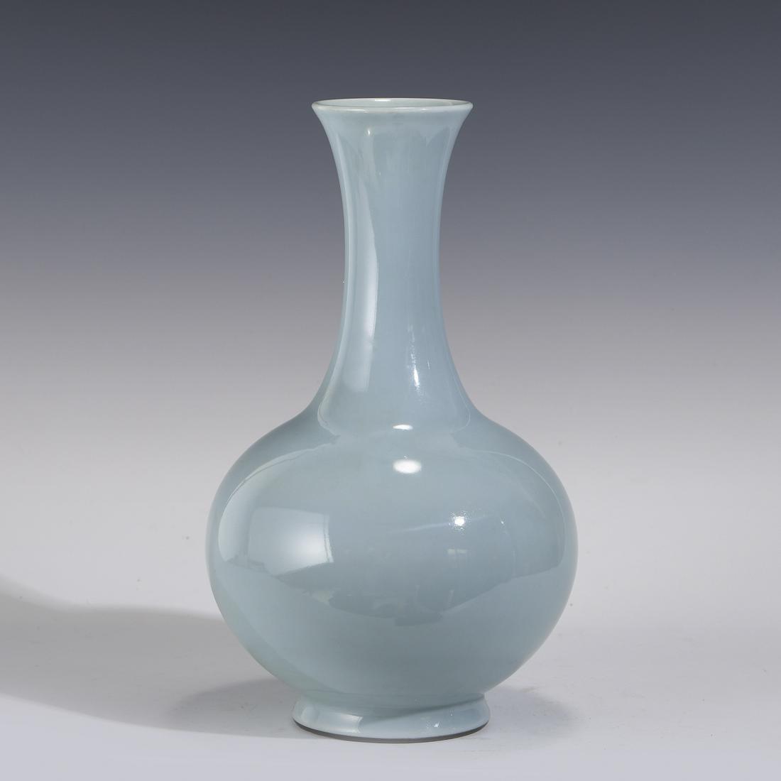 SKY BLUE GLAZED REWARD BOTTLE VASE (1 of 6)