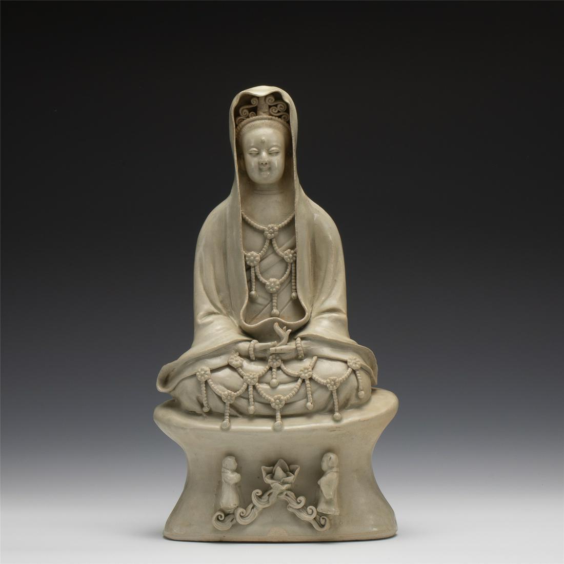 SONG HUTIAN GLAZED AVALOKITESHVARA STATUE (1 of 8)