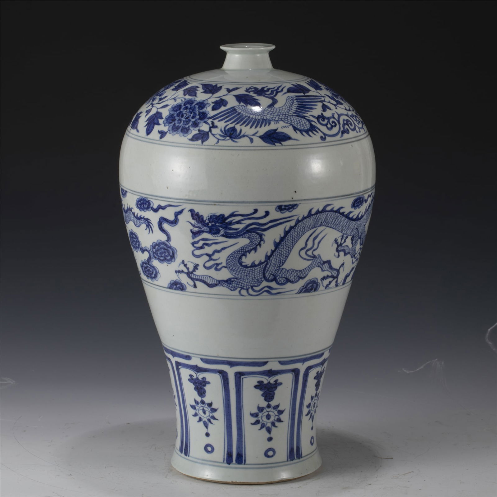 YUAN BLUE & WHITE PLUM VASE (1 of 10)