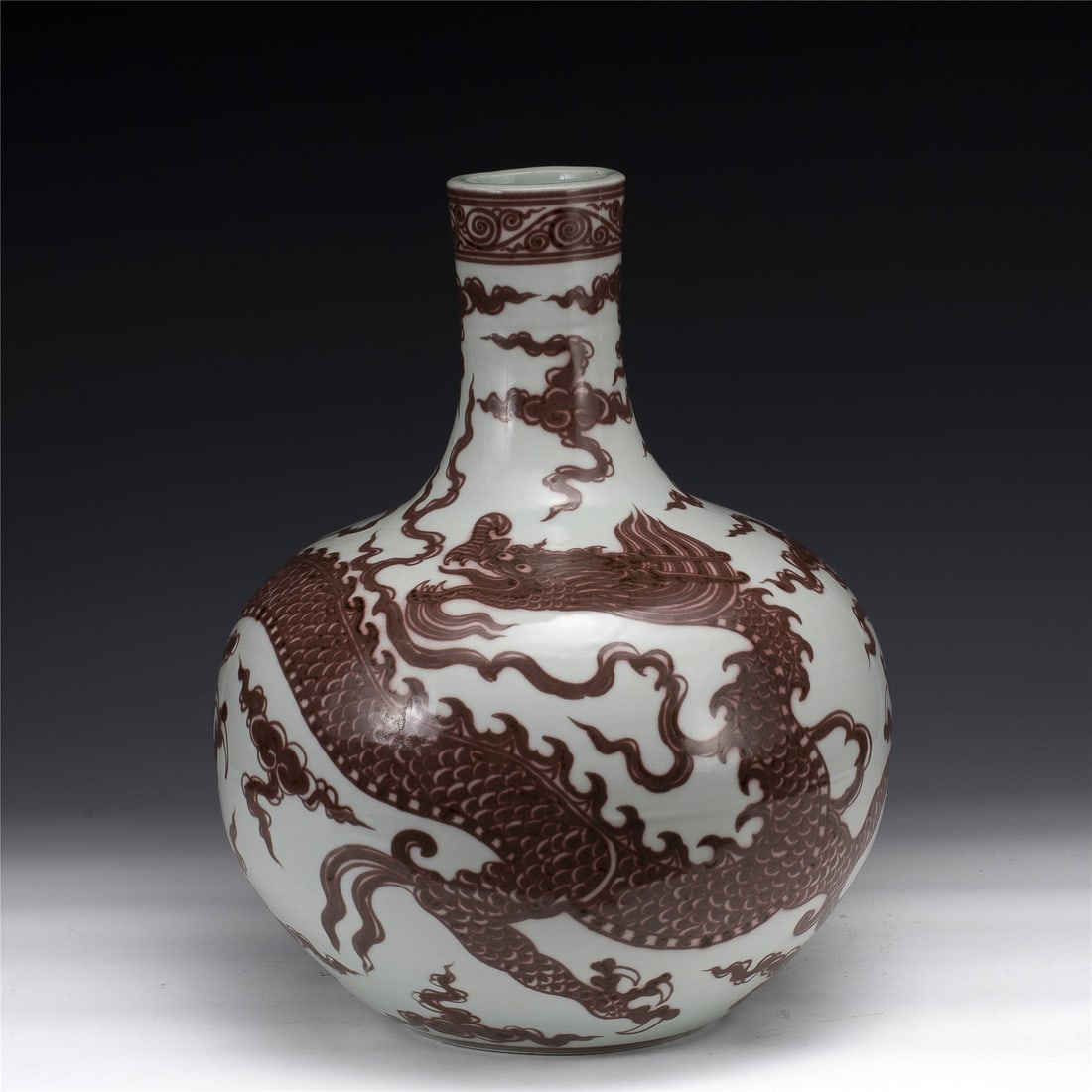 MING UNDERGLAZE RED VASE (1 of 7)