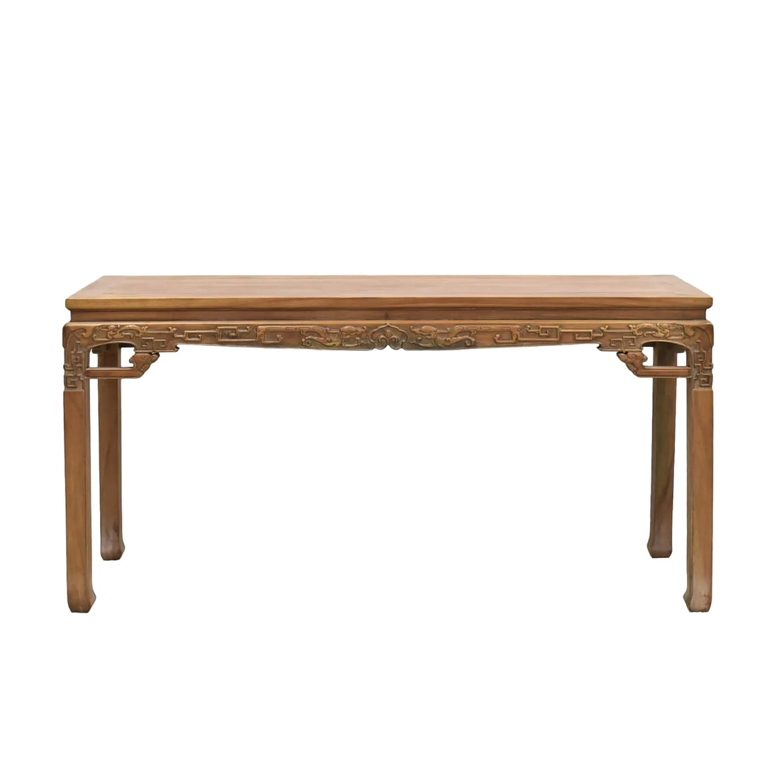 CHINESE HUANGHUALI CARVED WAISTED TABLE (1 of 7)