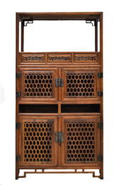 HUANGHUALI 4 DOORS BOOK CABINET