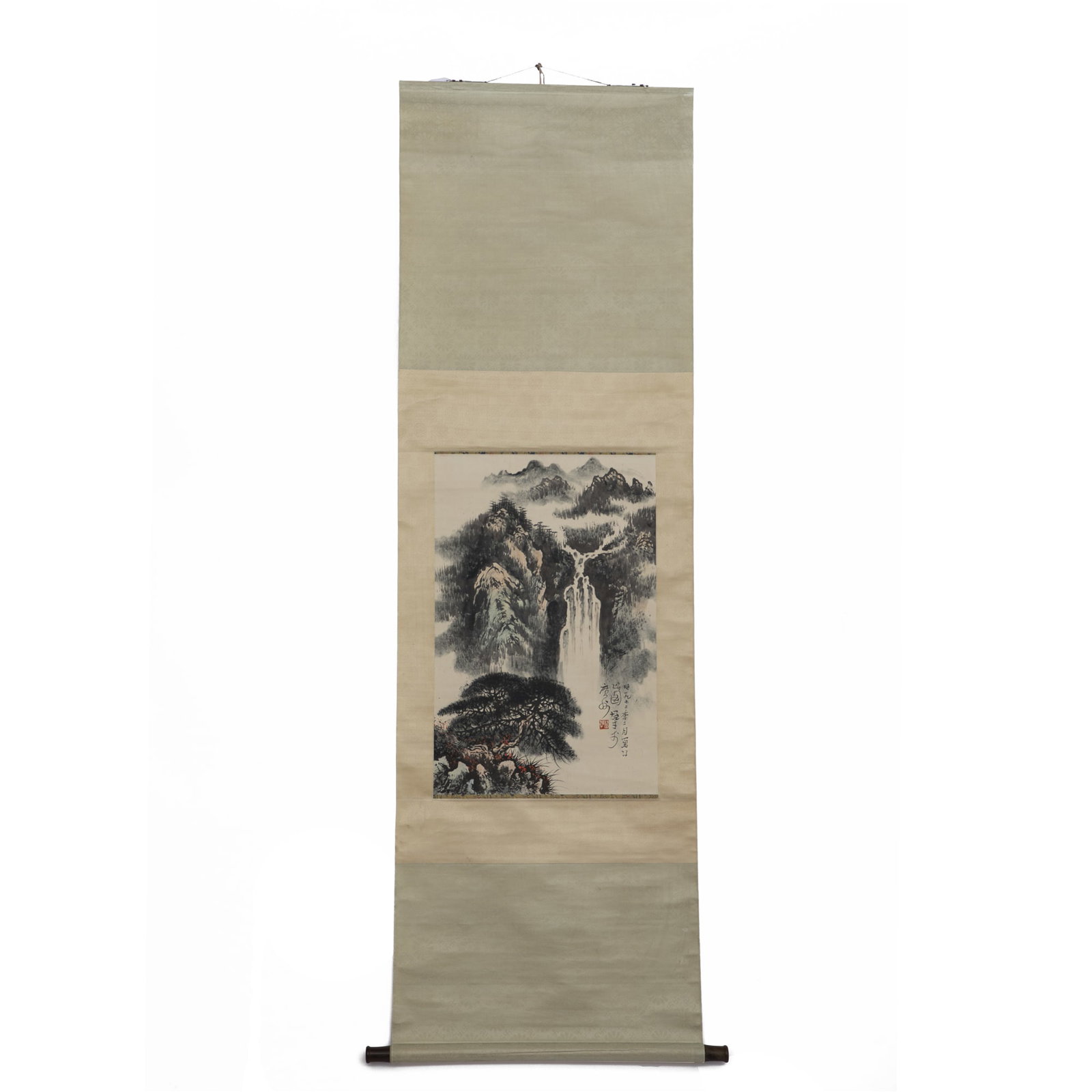 LI XIONGCAI WATERSIDE LANDSCAPE SCROLL PAINTING (1 of 6)