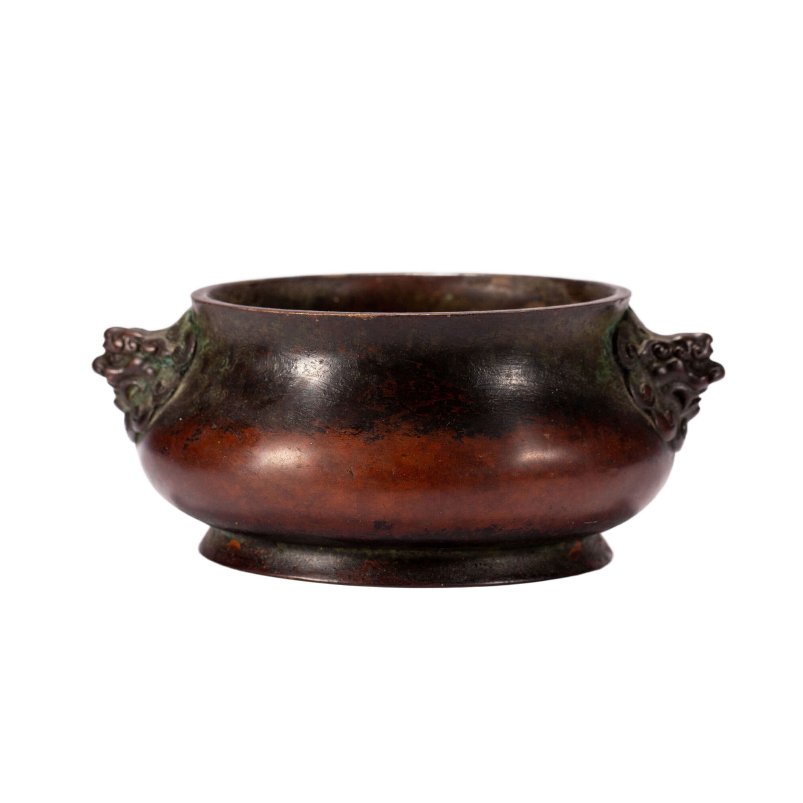 A BRONZE ROUND CENSER (1 of 8)