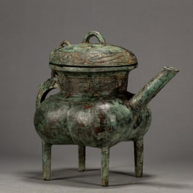 BRONZE HE WITH EXQUISITE PATTERNS