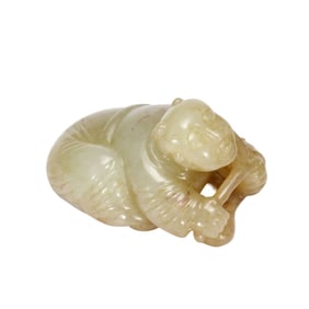 JADE - CARVED BOY ORNAMENT