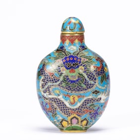 CLOISONNE SNUFF BOTTLE