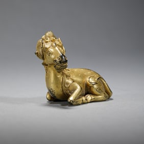 GILT - BRONZE MYTHICAL BEAST ORNAMENT