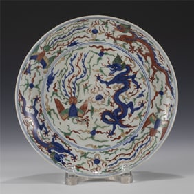 MING WANLI WUCAI PLATE