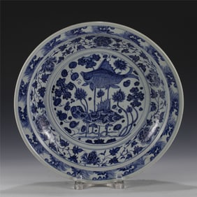 YUAN BLUE & WHITE PLATE