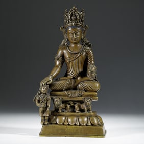 BRONZE BUDDHIST STATUE