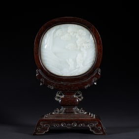 JADE - INLAID TABLE SCREEN