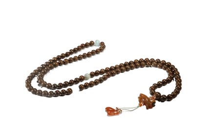 WOODEN BUDDHIST BEAD NECKLACE
