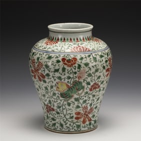 MING THREE-COLOR JAR