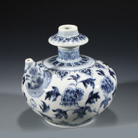 MING BLUE & WHITE WATER JUG